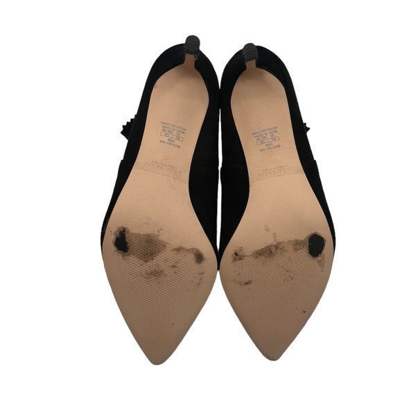 Zara Basic Black Knit Cigarette Pointed Toe Ankle Boots Size 40 Women’s - Picture 9 of 9